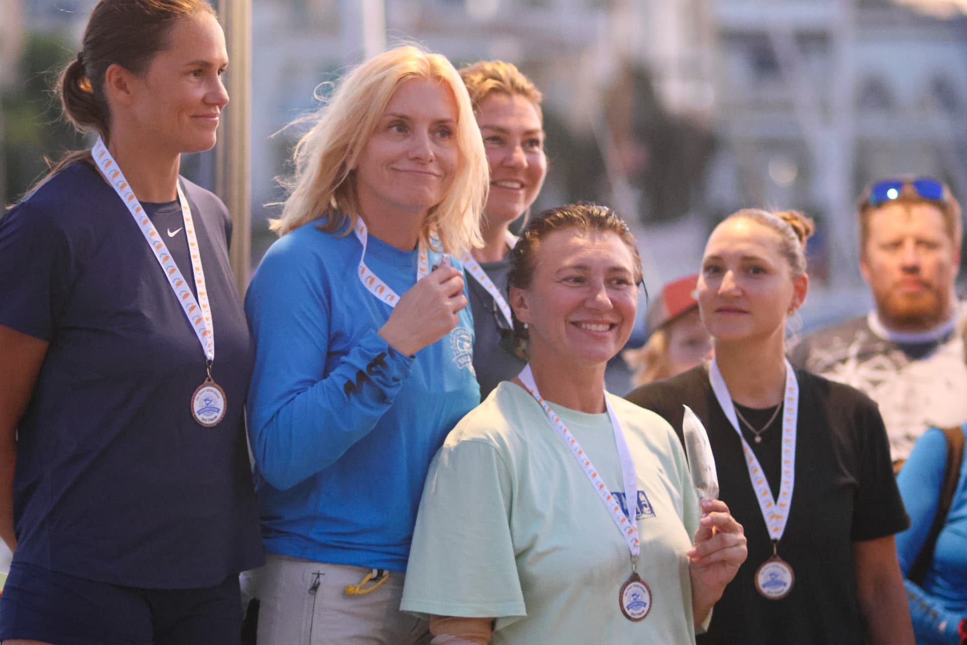 All-female team at the prize giving