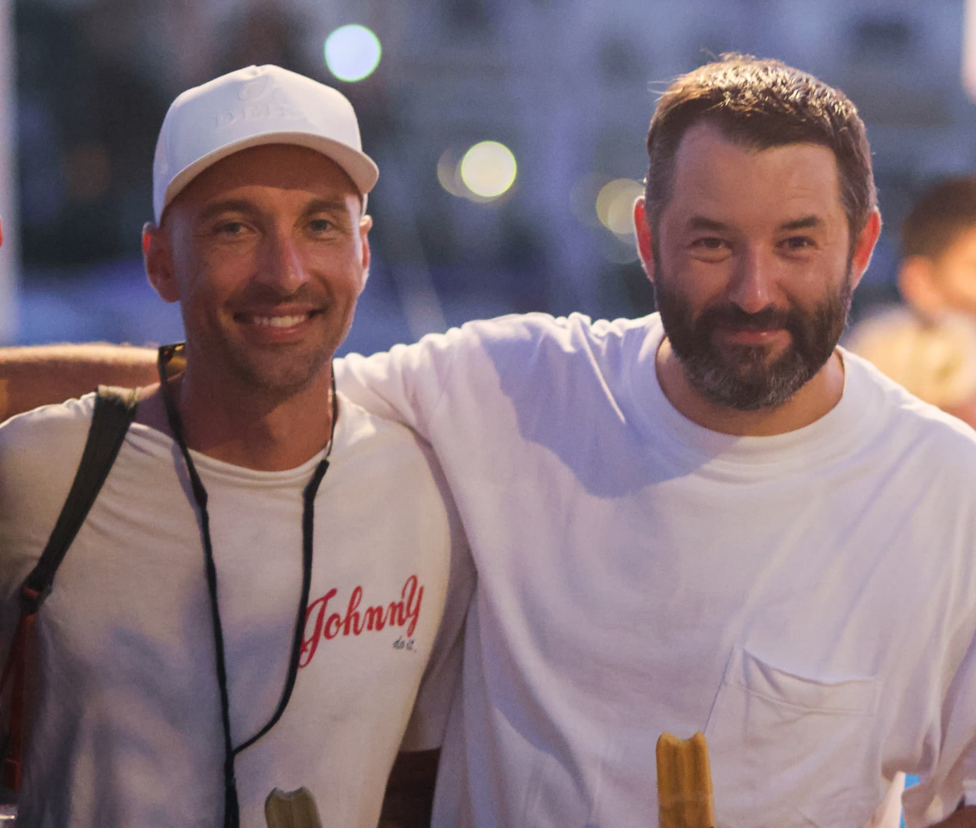 Friends after racing